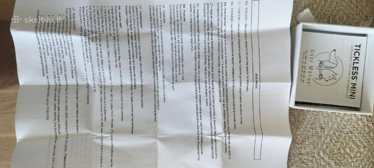 Ultragarsinis repelentas nuo erkių ir blusų givuna - nuotraukos Nr. 10