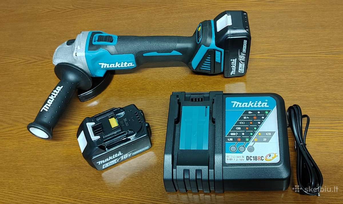 Makita Dga404 18v 100mm pilnas komplektas - nuotraukos Nr. 17