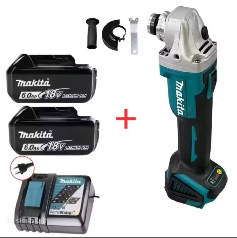 Makita Dga404 18v 100mm pilnas komplektas - nuotraukos Nr. 21