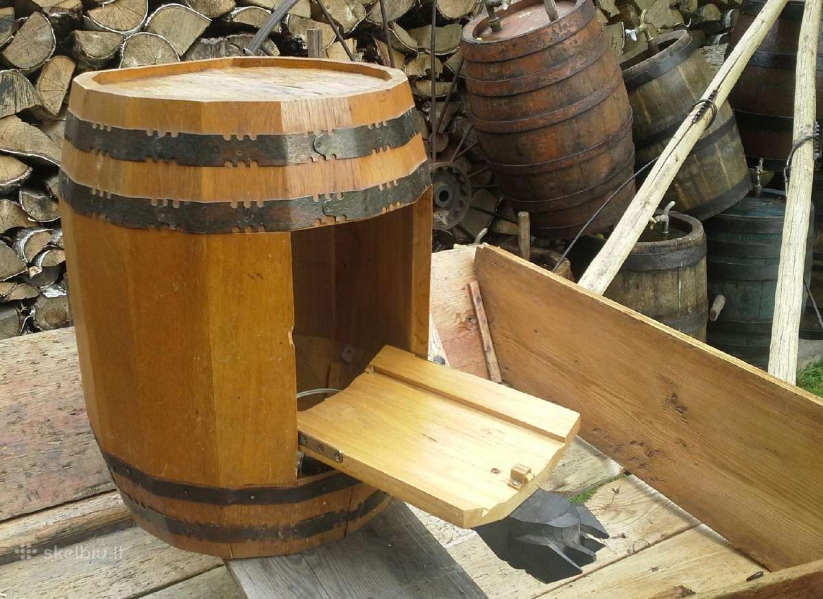 Senovinės Ąžuolinės Bačkos statinės, kibirai - nuotraukos Nr. 10