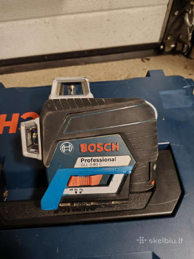 Bosch Gll 3-80c lazerinis nivelyras lazeris kojos