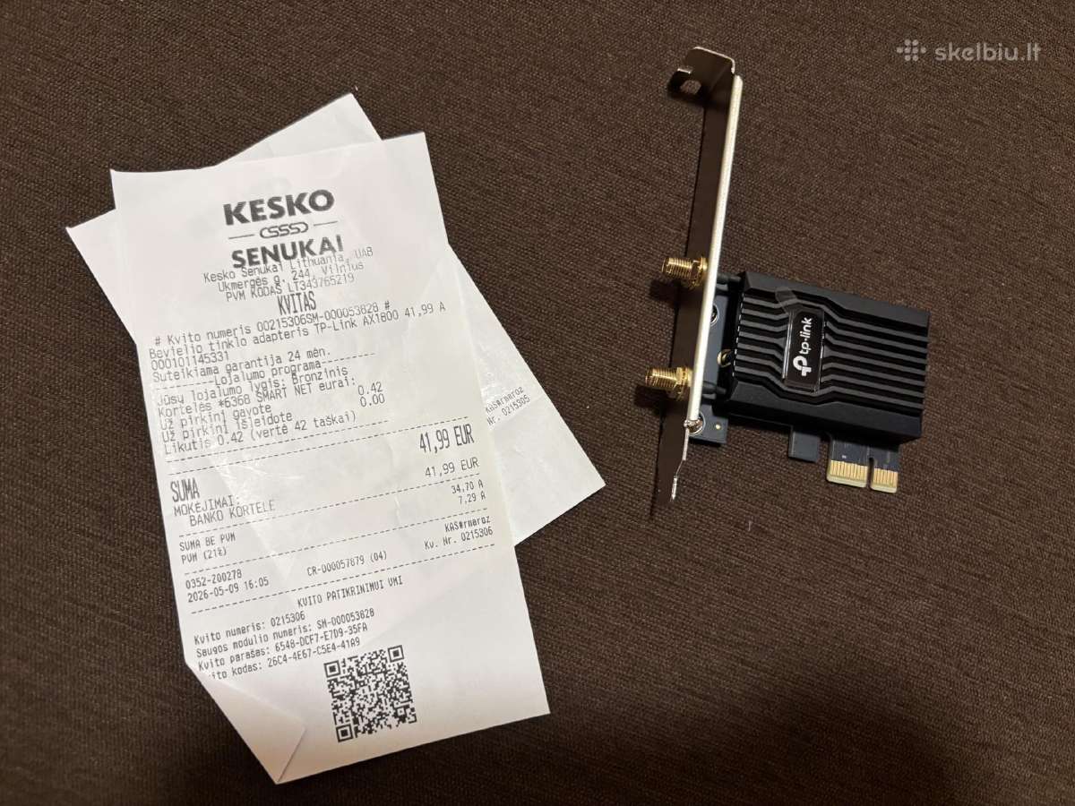 Tp-link Ax1800 Wifi6 Bluetooth Garantija