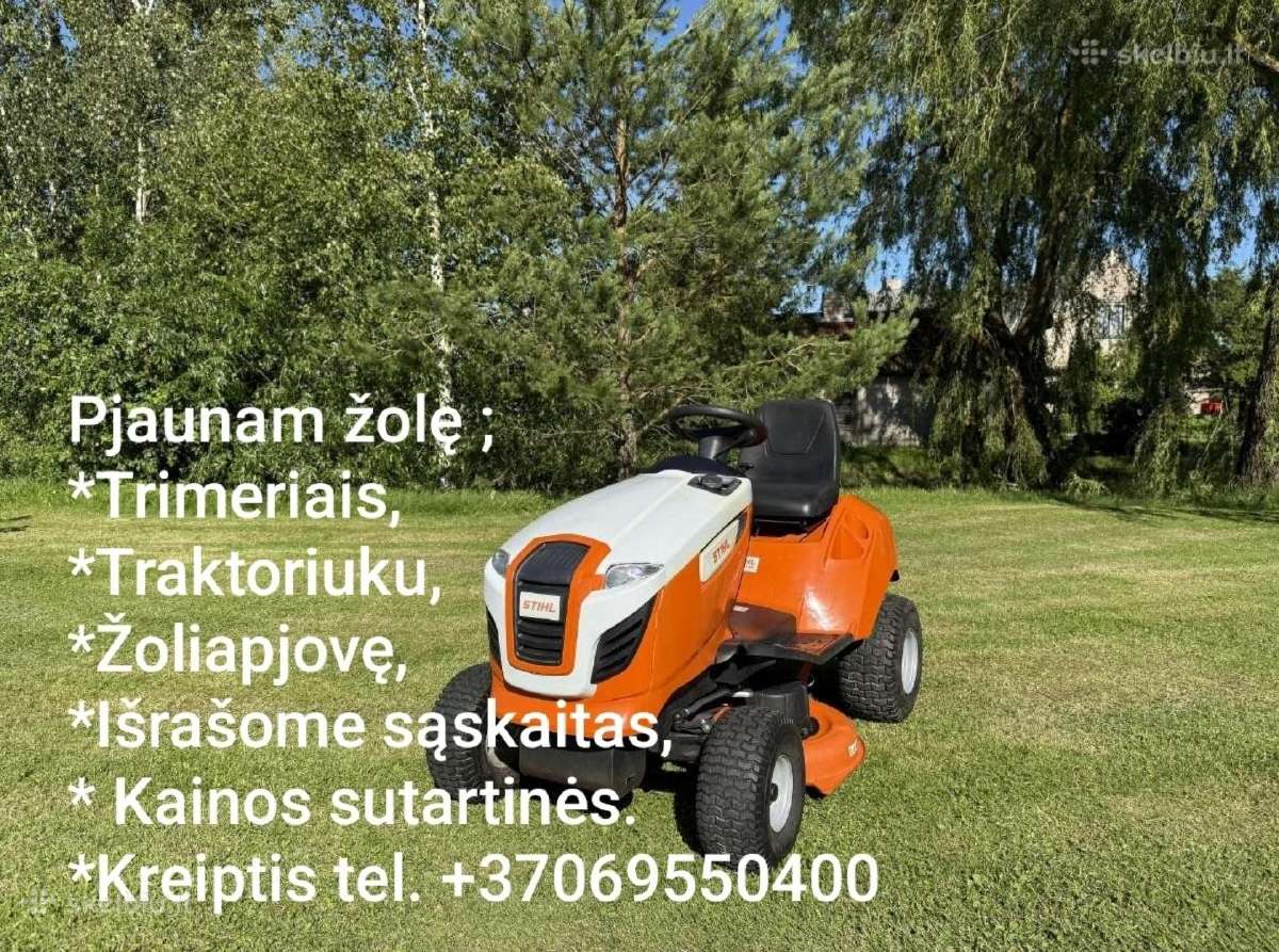 Žolės mulčiavimas, pjovimas Kaune ir Kauno r. - nuotraukos Nr. 2