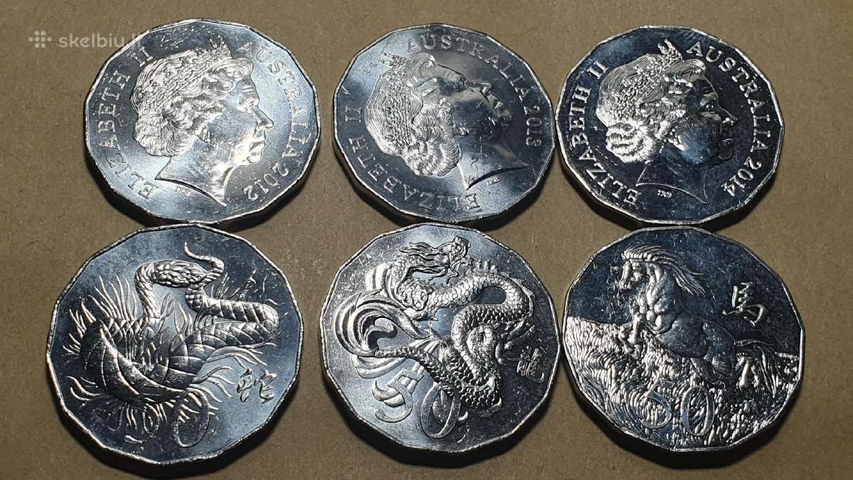 Australija 50 centų, 2012-2014