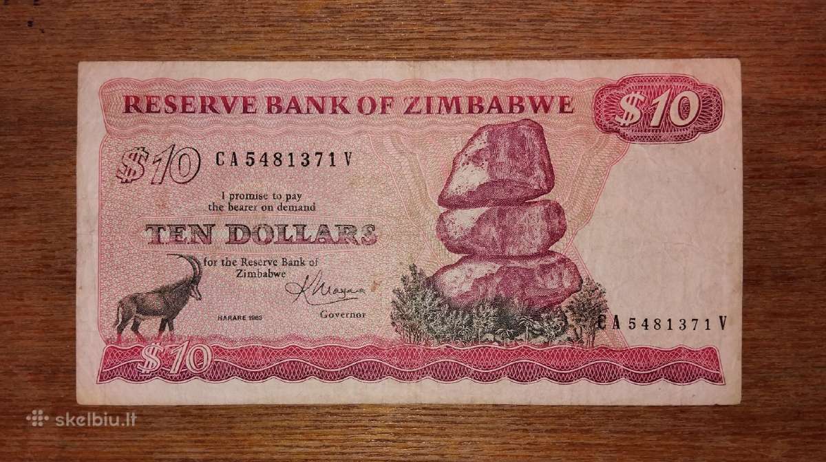 Zimbabvės 10 $ banknotas