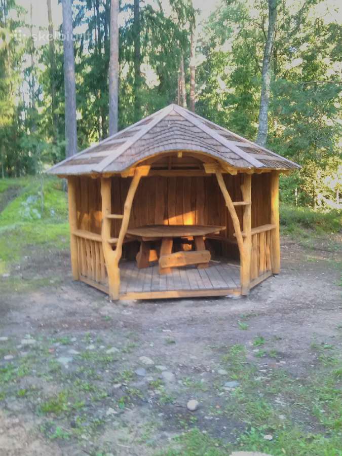 Pavėsinė, medinė šulinio apdaila - nuotraukos Nr. 34