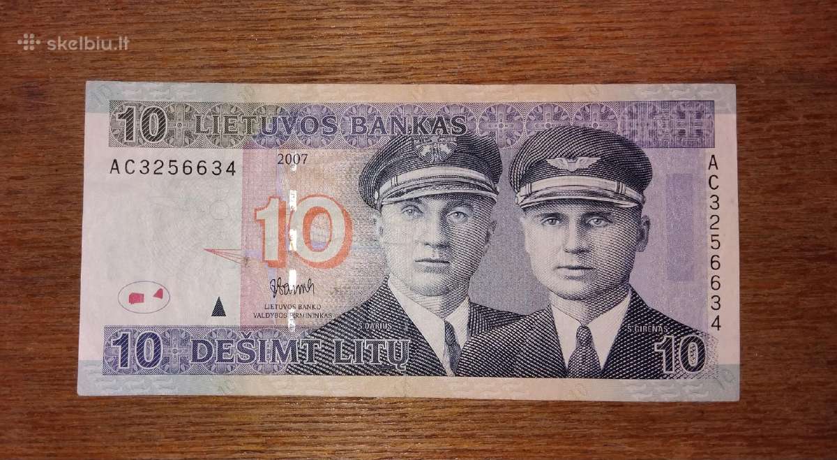 Lietuvos 10 litu banknotas