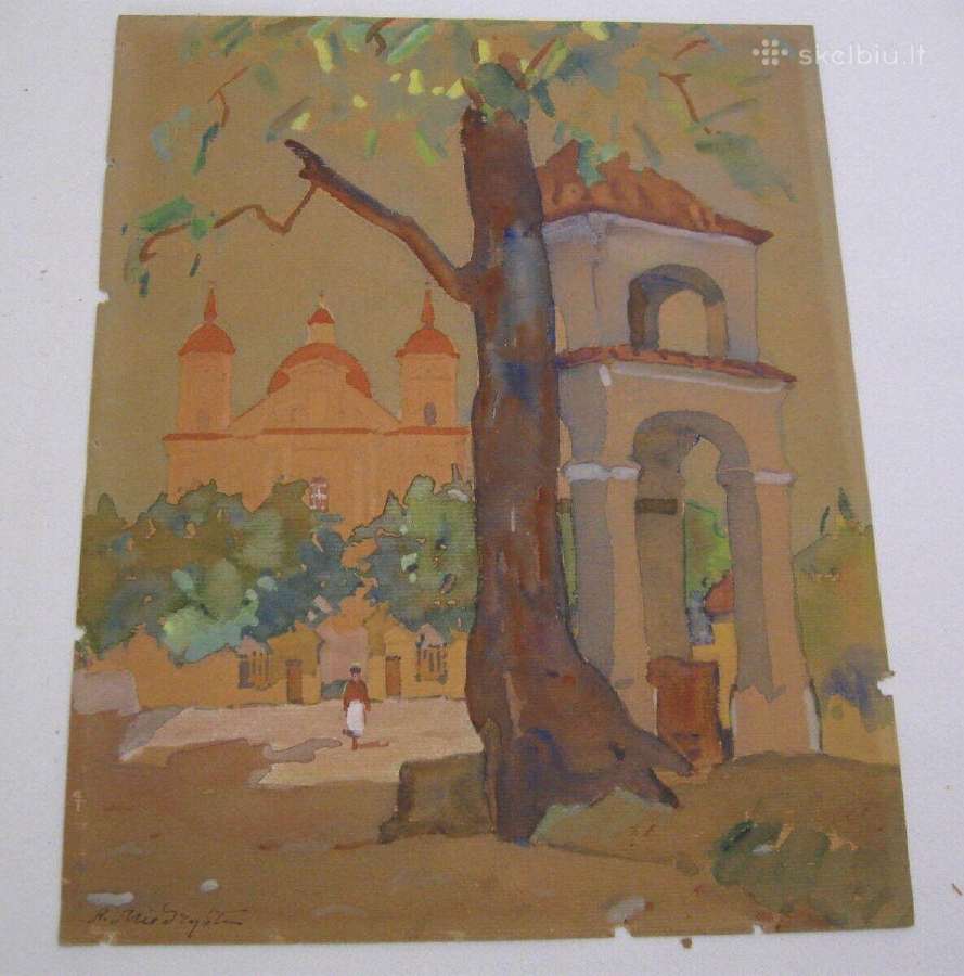 Adam Międzybłocki (1883-1956) paveikslas Kapliczka - nuotraukos Nr. 2