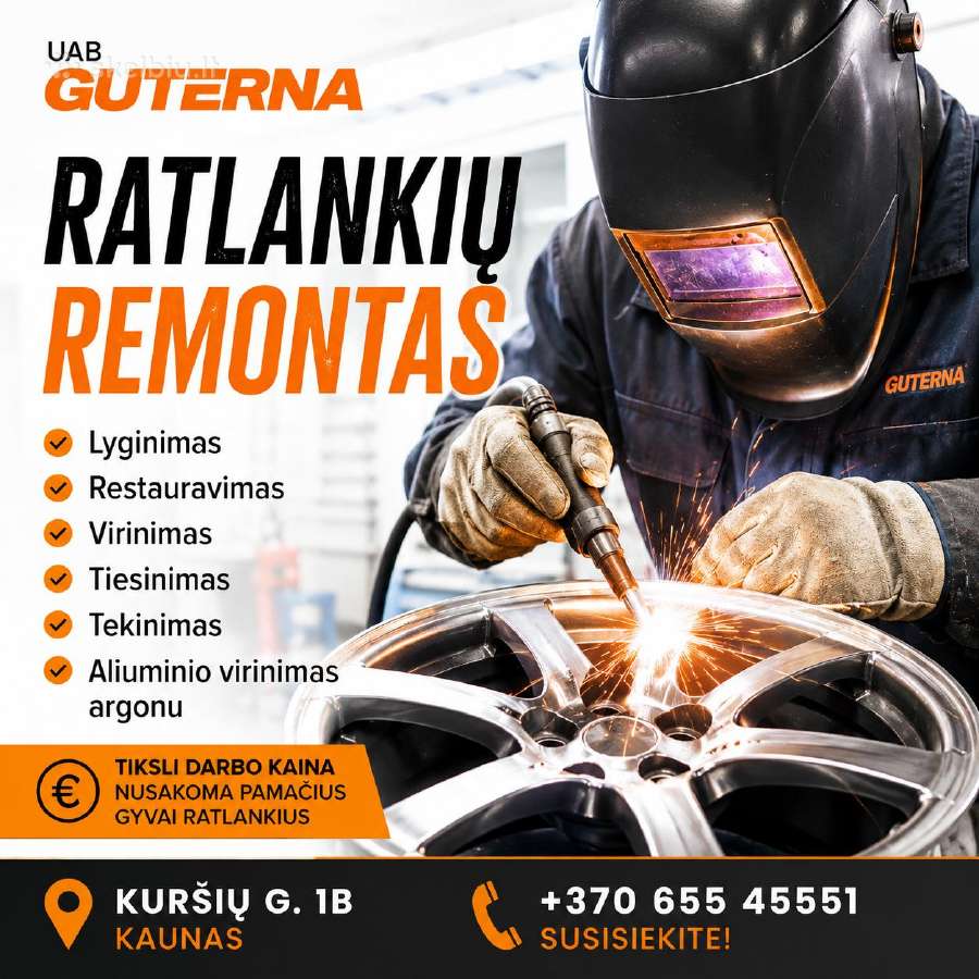 Ratlankių remontas – lyginimas, virinimas - nuotraukos Nr. 3