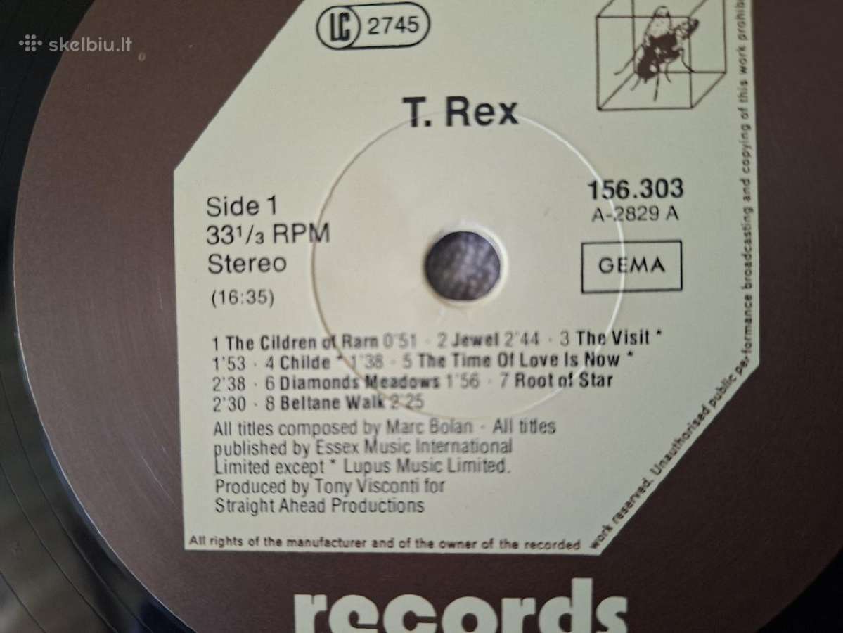 T. Rex 1979 "T. Rex/ Bolan Boogie" 2 Lp - nuotraukos Nr. 5