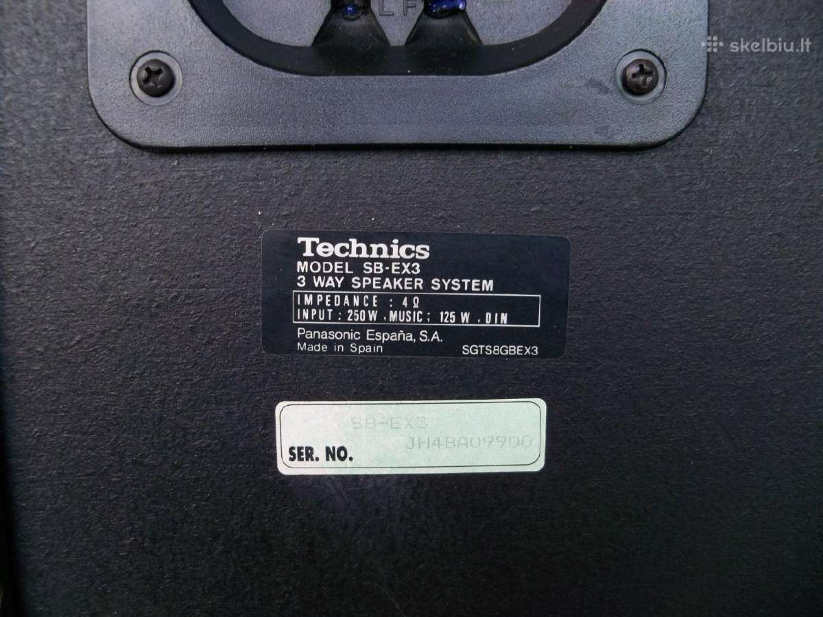 Technics SB-ex3. SB-ex2. SB-f3. SB-f33. - nuotraukos Nr. 11