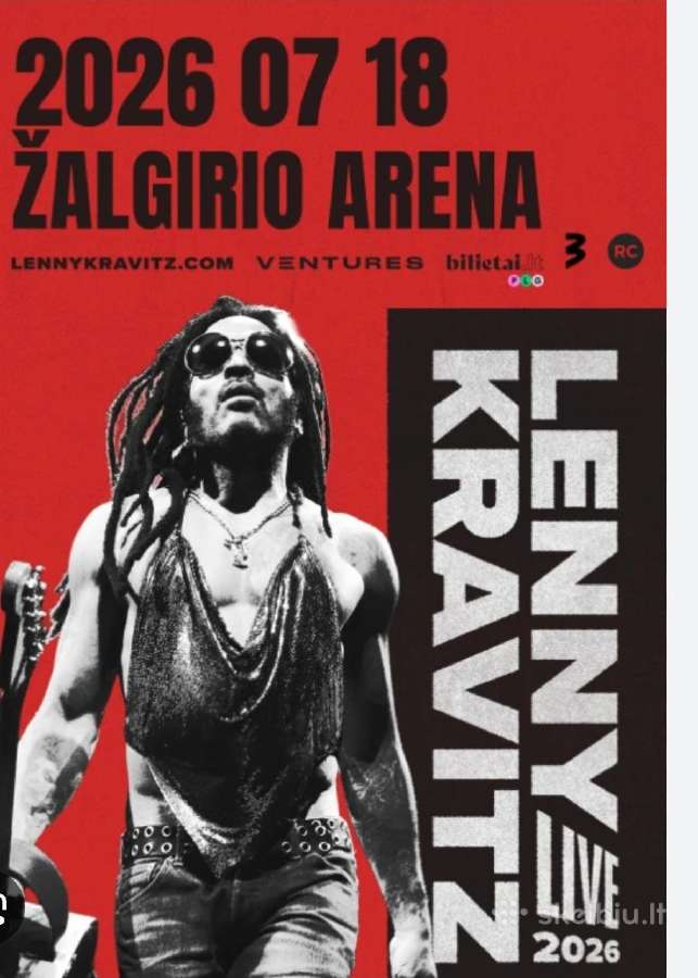 Lenny Kravitz Žalgirio arenoje