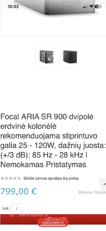Focal Aria Sr 900 dvipolė erdvinė kolonėlė - nuotraukos Nr. 4