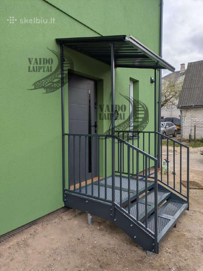 Lauko laiptai, pakopos, turėklai - nuotraukos Nr. 2