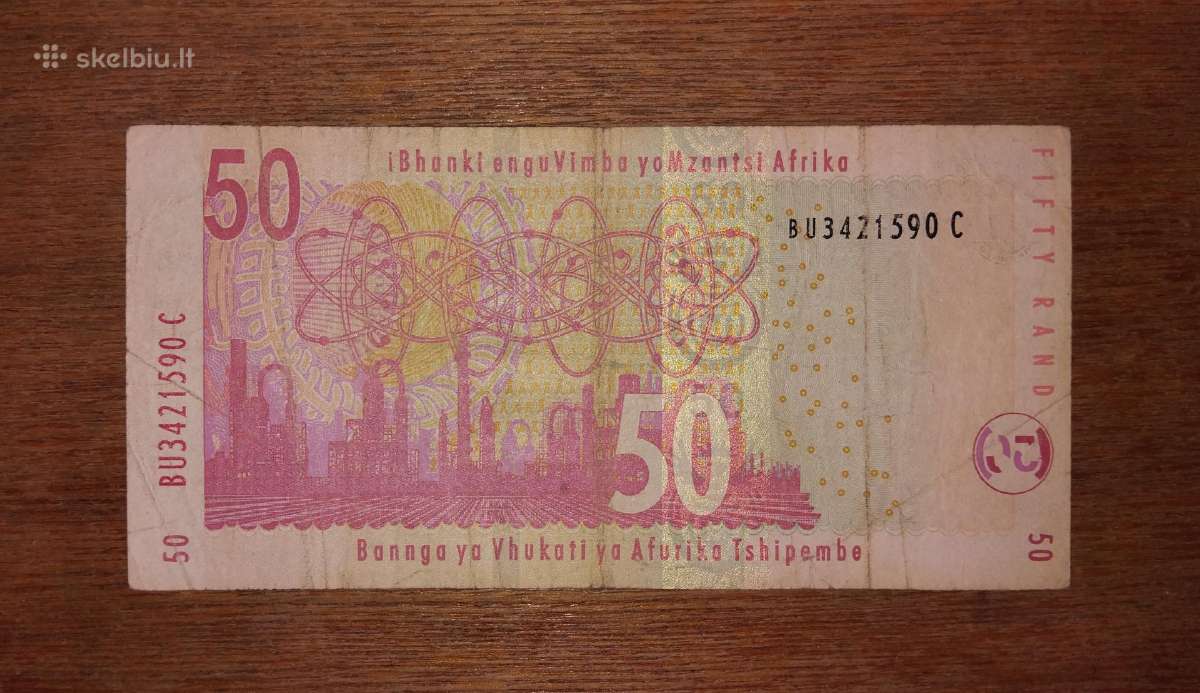Pietų Afrikos 50 rand banknotas - nuotraukos Nr. 2