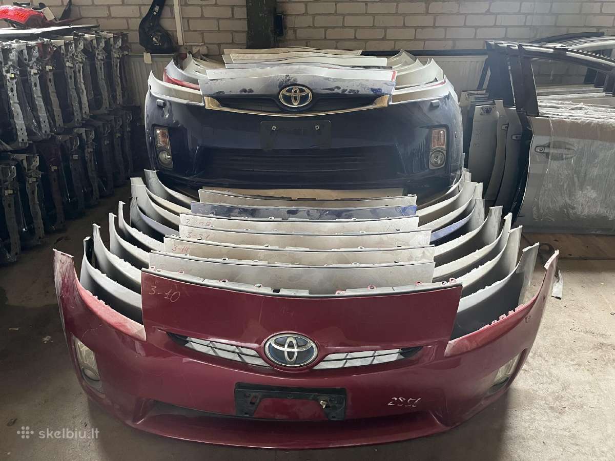 Toyota Prius 30 bamperiai, visų spalvų