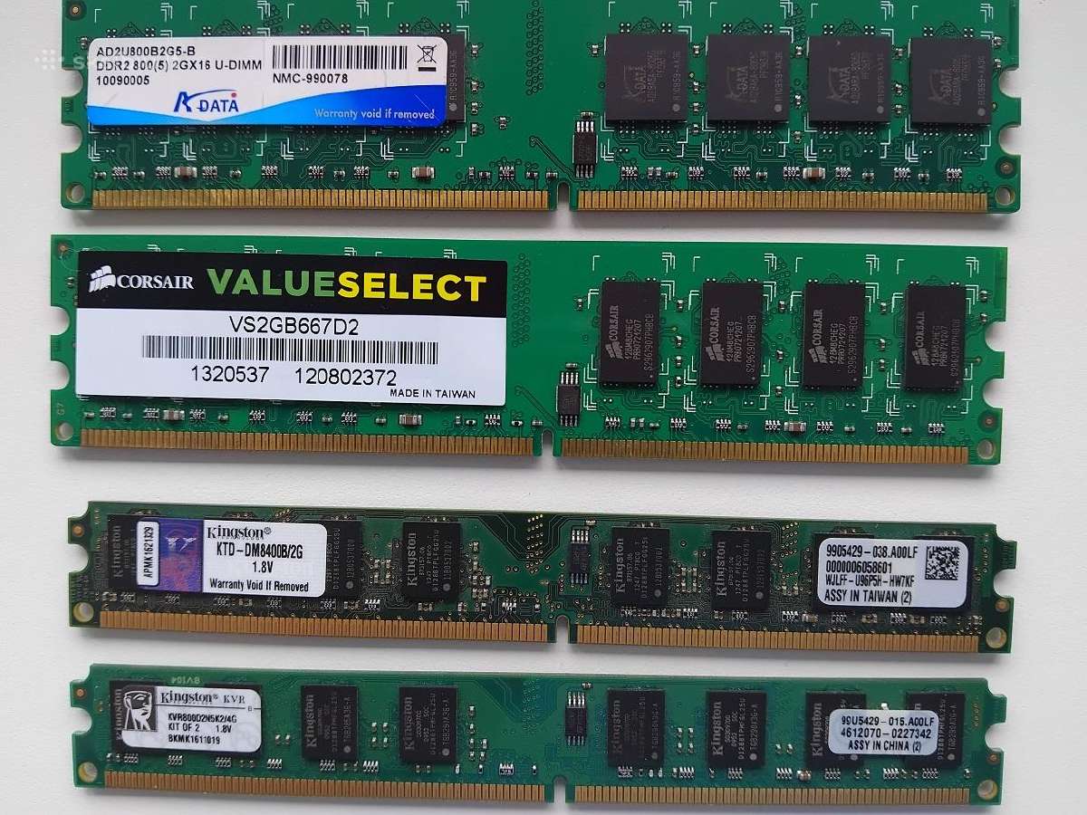 Ddr4/3/2 po 1gb - nuotraukos Nr. 6