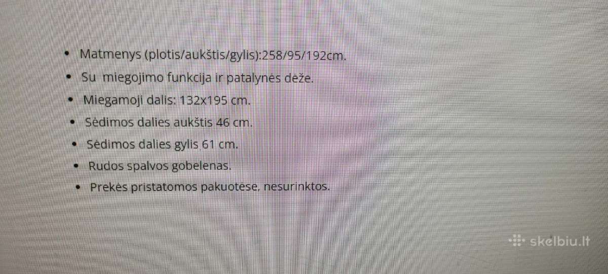 Minkštas kampas Ekso naujas - nuotraukos Nr. 5