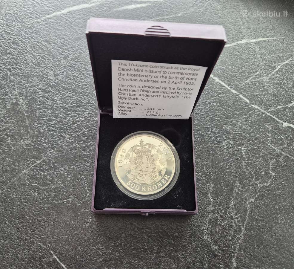 500 Kronų 2010 Danija. Kaina 90 Eur. - nuotraukos Nr. 2