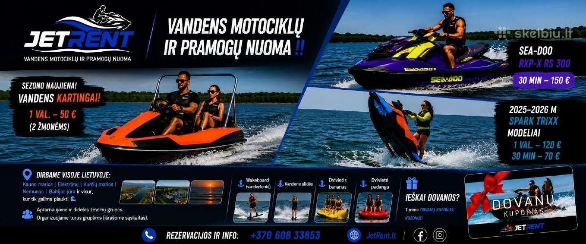 Vandens motociklų nuoma Kauno, Elektrėnų mariose ! - nuotraukos Nr. 3