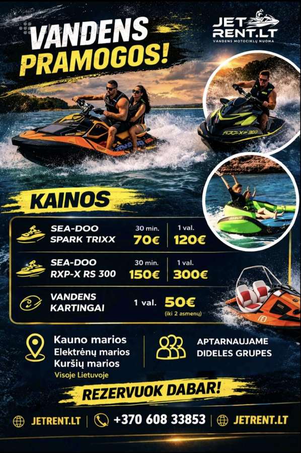 Vandens motociklų nuoma Kauno, Elektrėnų mariose ! - nuotraukos Nr. 9
