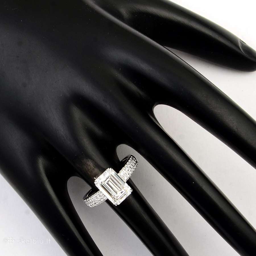 Aukso žiedas su LG deimantais (3,1ct) - nuotraukos Nr. 6
