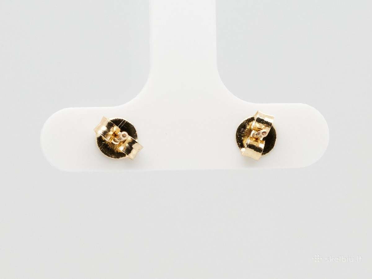 Aukso auskarai su briliantais (0,67ct) - nuotraukos Nr. 3