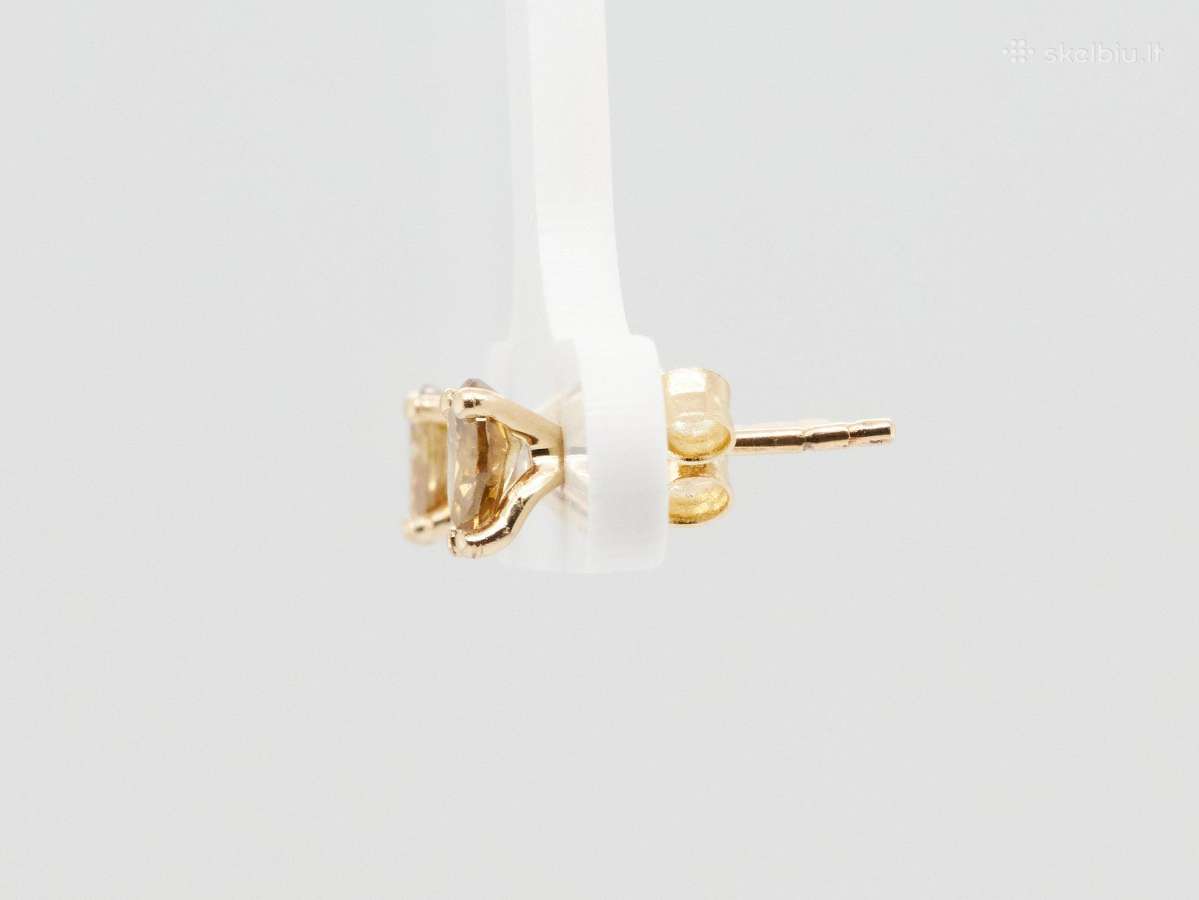 Aukso auskarai su briliantais (0,67ct) - nuotraukos Nr. 7