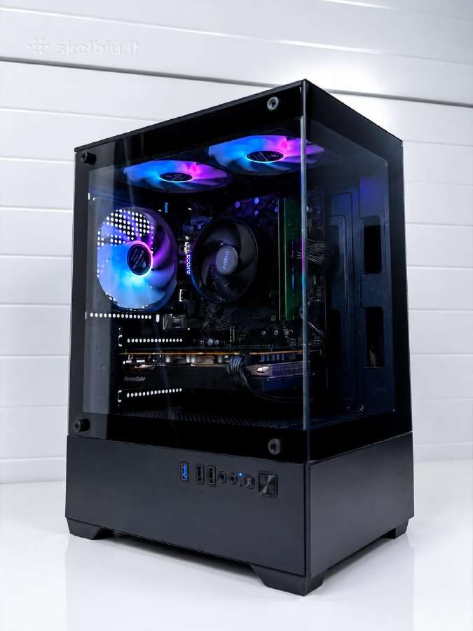 Naujas Žaidimų Kompiuteris Rx 7600 Ryzen 5 5500