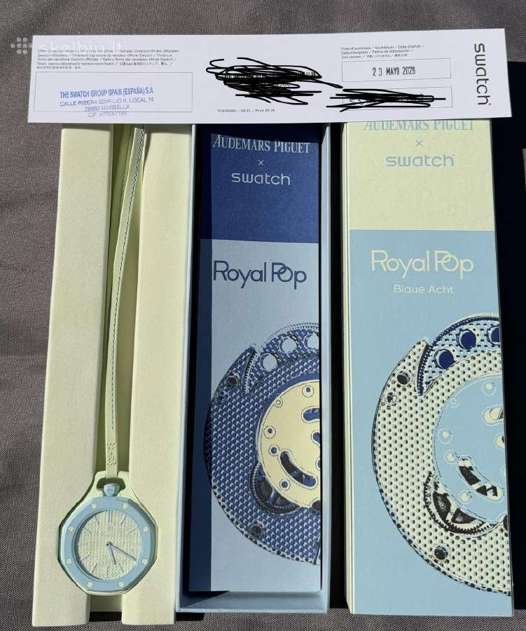 Parduodamas Audemars Piguet x Swatch laikrodis - nuotraukos Nr. 3