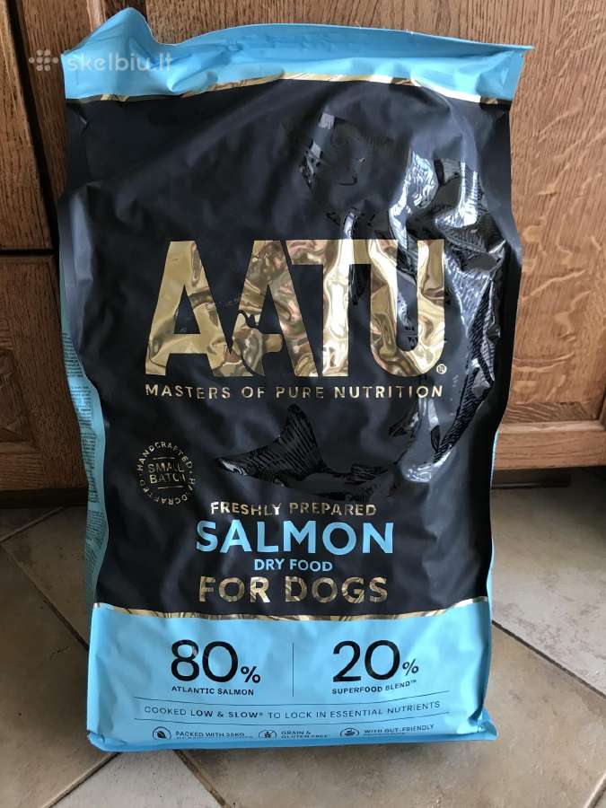 Aatu sausas maistas šunims su lašiša 10kg