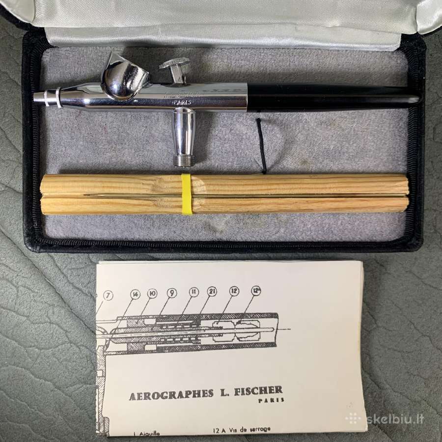Dažymo mini aerografas ir adata