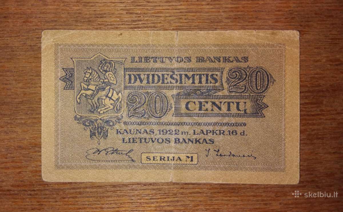 Lietuvos 20 centu banknotas