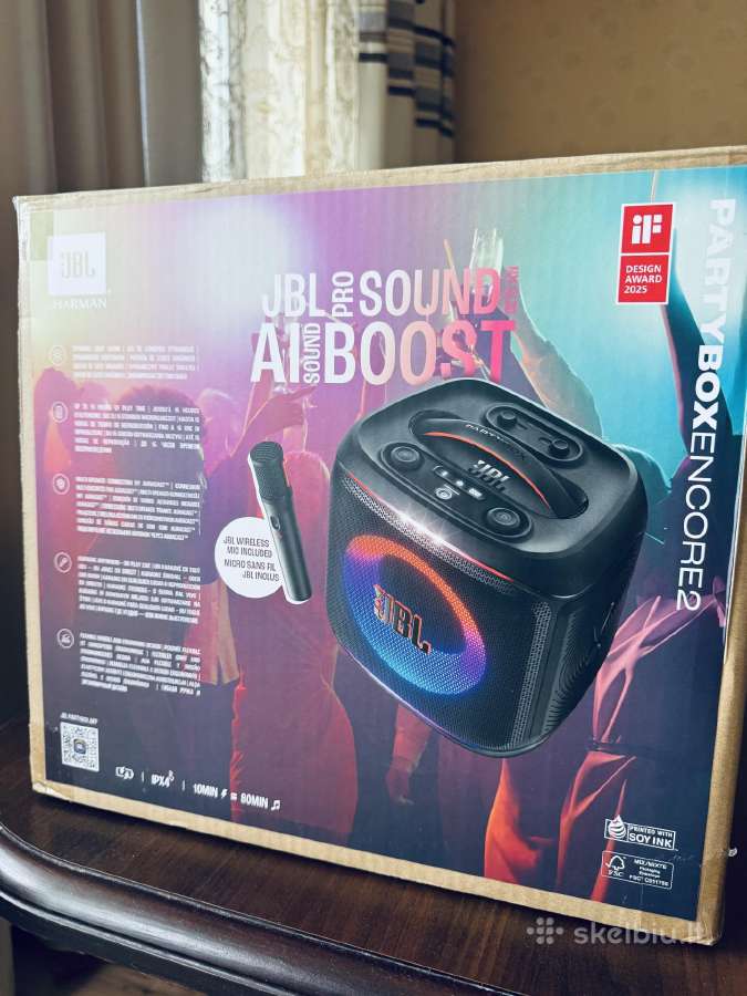 Partybox encore 2 + mikrafonas