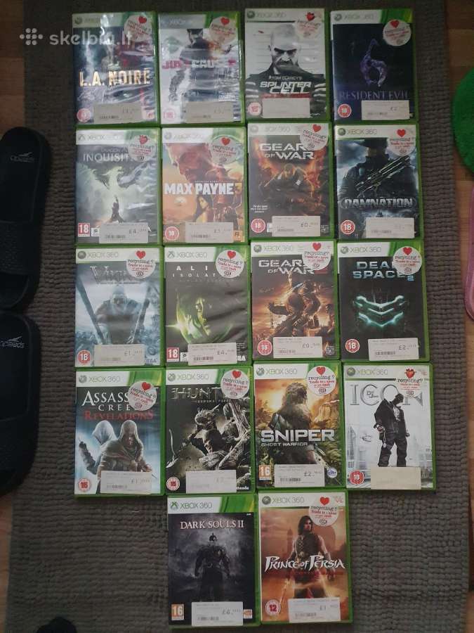 Xbox 360 zaidimai keiciu/parduodui 19vnt