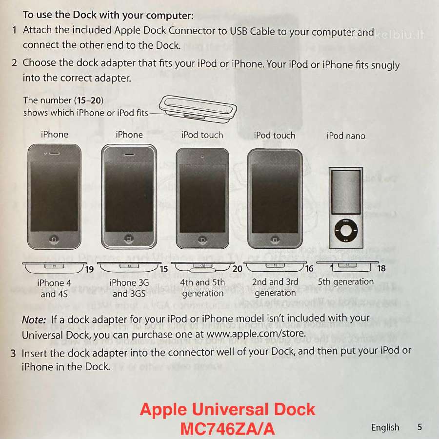 Universal Dock iPhone & iPod - nuotraukos Nr. 7