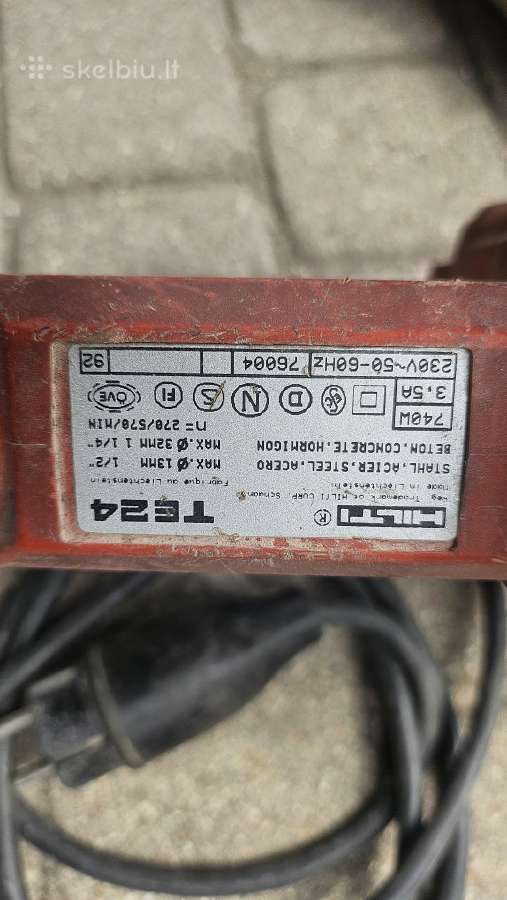 Parduodu naudota perforatorių Hilti Te 24 - nuotraukos Nr. 5