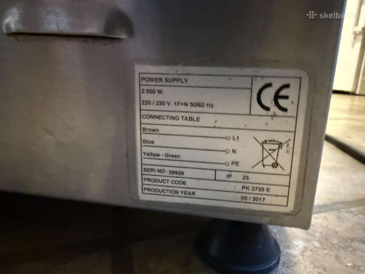 Kebabų kepimo kontaktinis grilis Potis Pk 2735e - nuotraukos Nr. 8