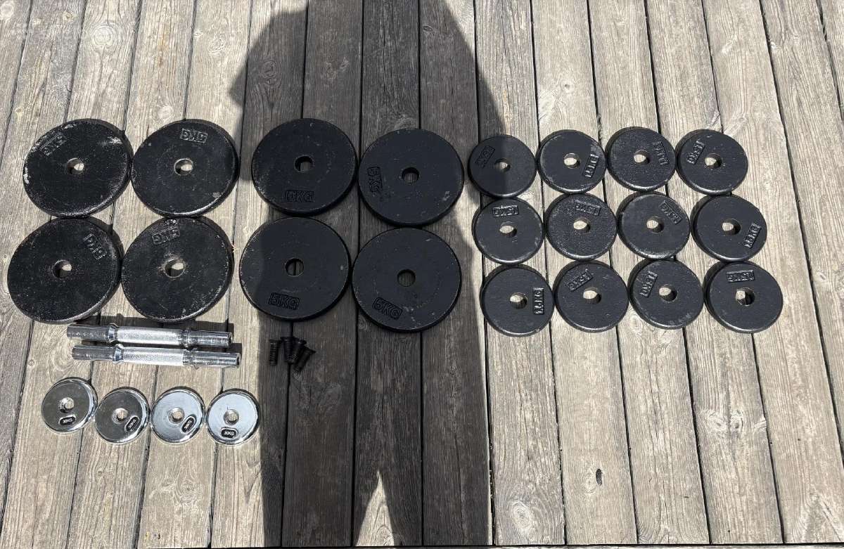 Metalinis hanteliai insportline Profist 30kg 2x - nuotraukos Nr. 2