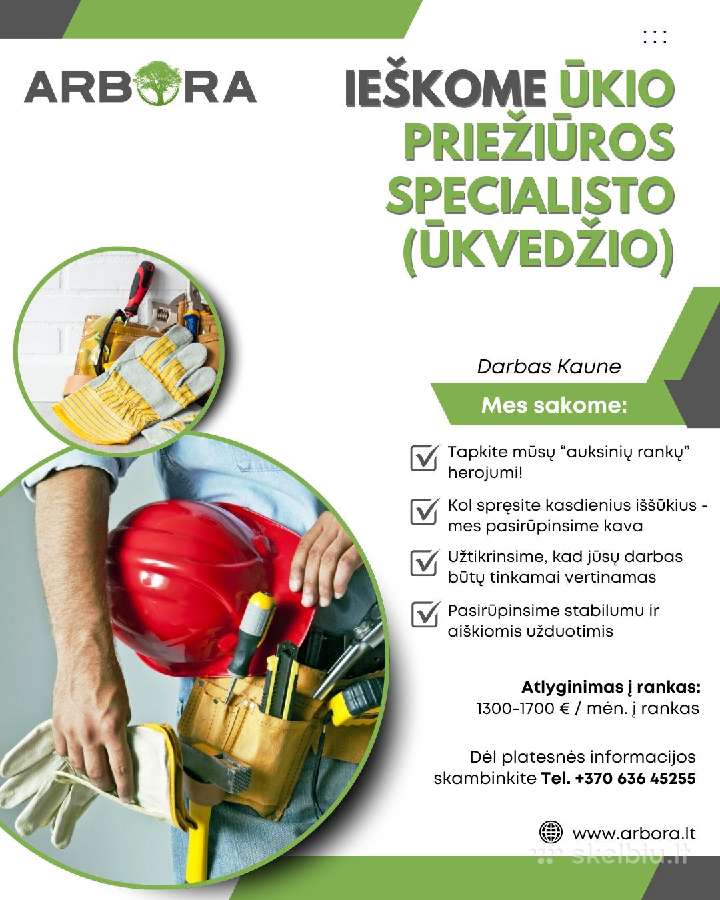 Ūkio priežiūros specialistas (Ūkvedys)