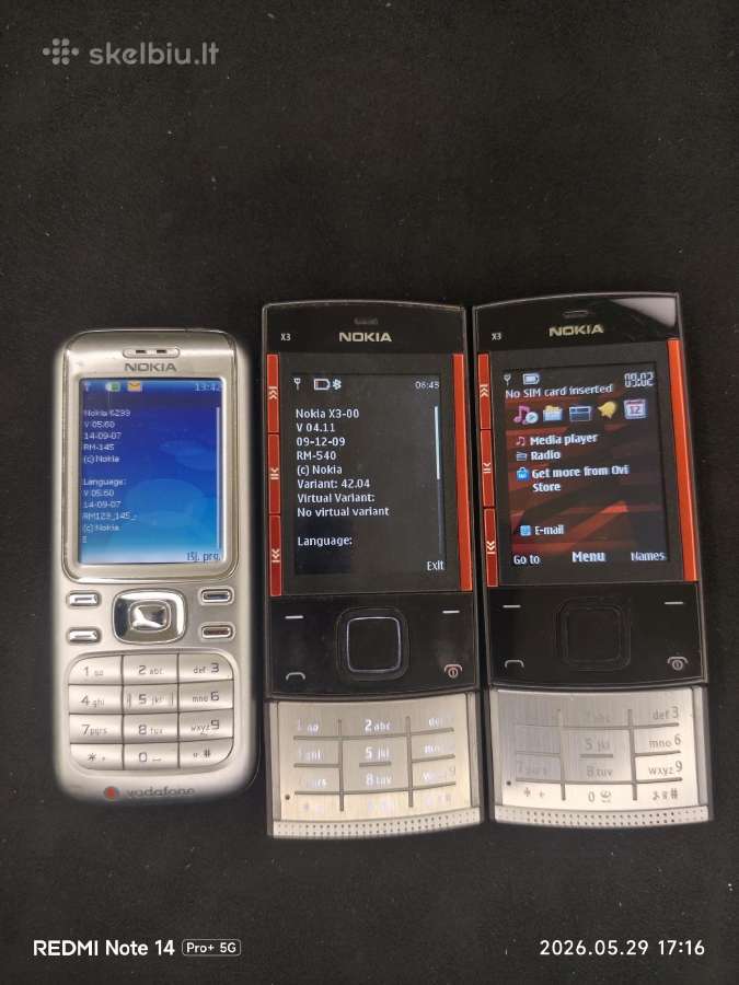 Nokia 6234 Nokia x3-00 - nuotraukos Nr. 2