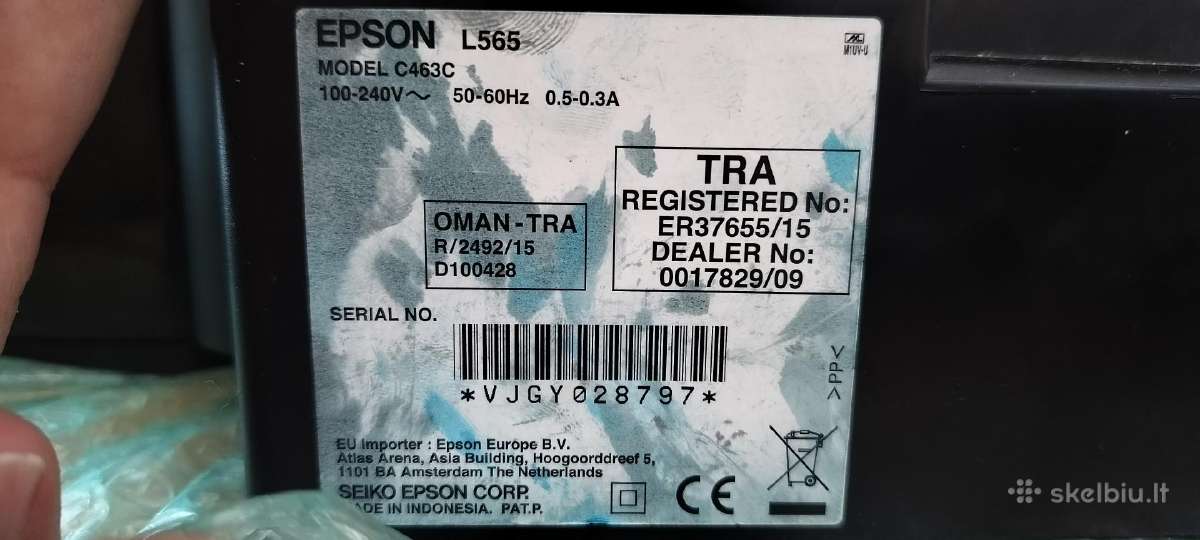 Epson L565 daugfunkcinis įrenginys - nuotraukos Nr. 5