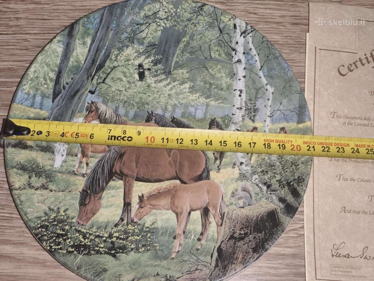 Dekoratyvinės lėkštės 21cm su sertifikatu - nuotraukos Nr. 9