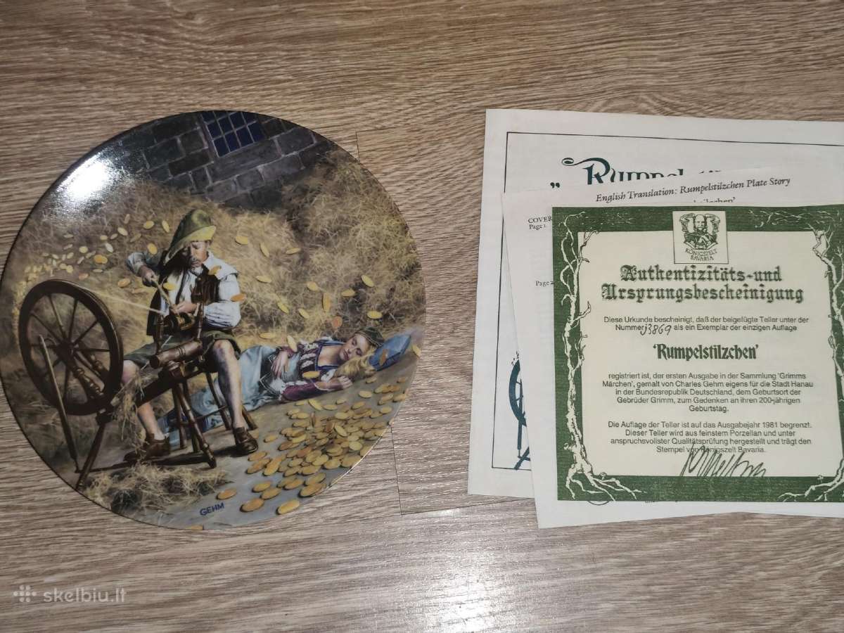 Dekoratyvinė lėkštė 20 cm su sertifikatu