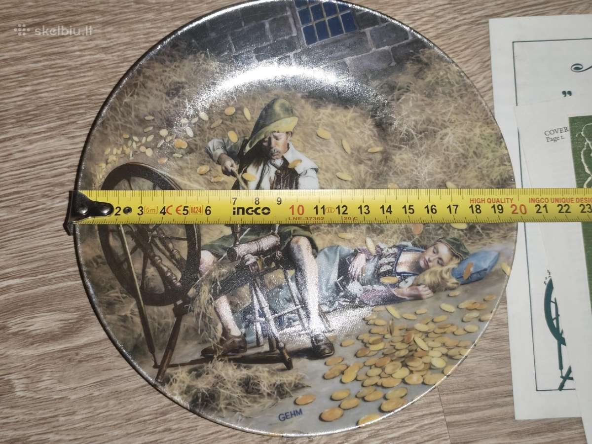 Dekoratyvinė lėkštė 20 cm su sertifikatu - nuotraukos Nr. 3