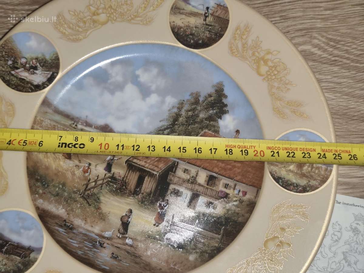 Dekoratyvinė lėkštė 25 cm su sertifikatu - nuotraukos Nr. 3