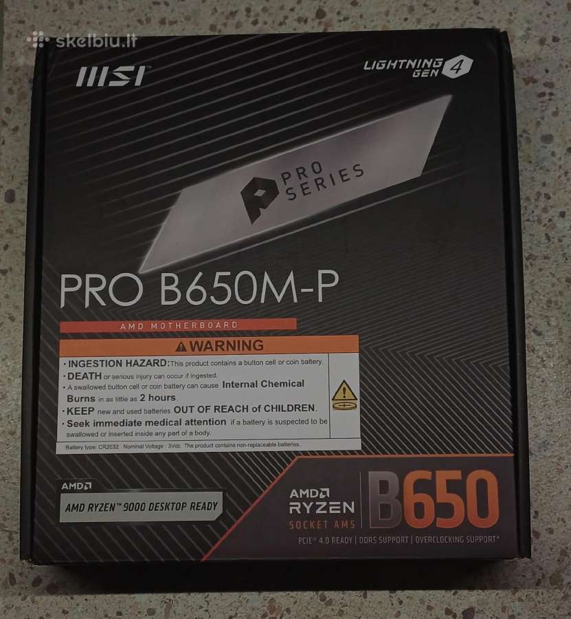B650m-p Am5 Ddr5 motininė plokštė