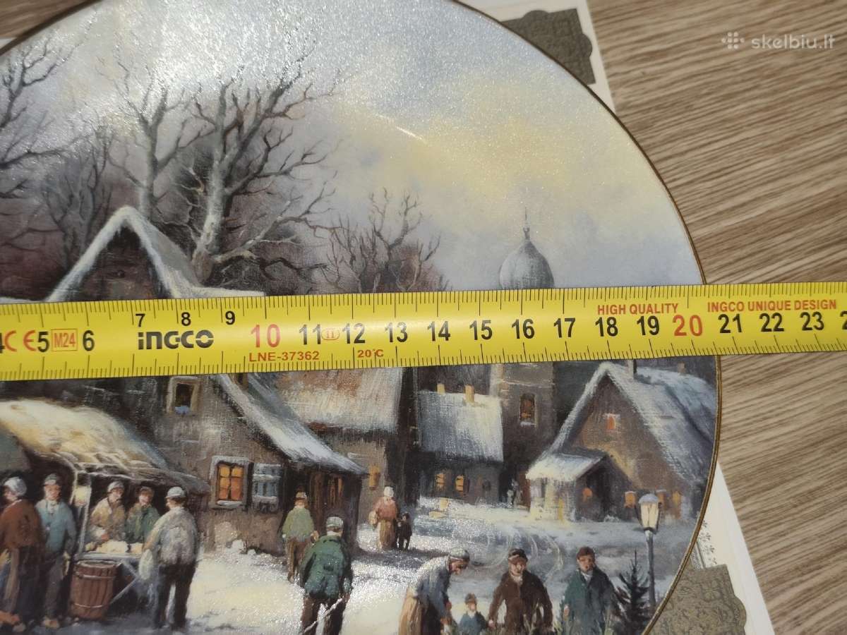 Dekoratyvinė lėkštė 20,5 cm su sertifikatu - nuotraukos Nr. 3