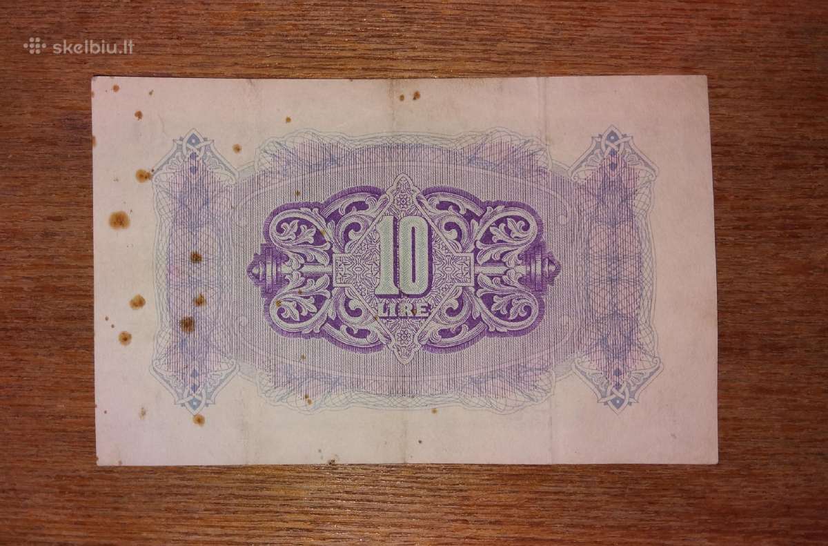 Libijos 10 lirų banknotas - nuotraukos Nr. 2