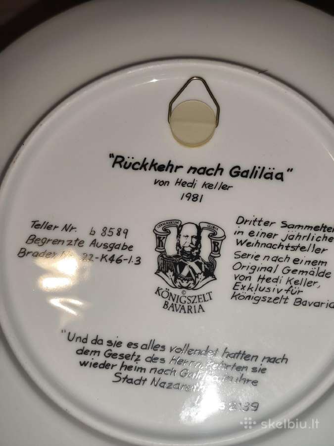 Dekoratyvinės lėkštės 24 cm su sertifikatu - nuotraukos Nr. 2